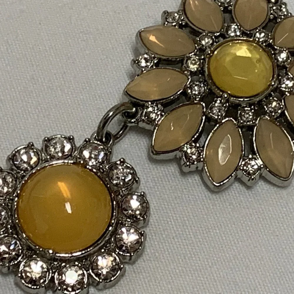 LIA SOPHIA NECKLACE CHRISTINA'S JOY FLOWER CLUSTER STATEMENT NECKLACE - Picture 6 of 7